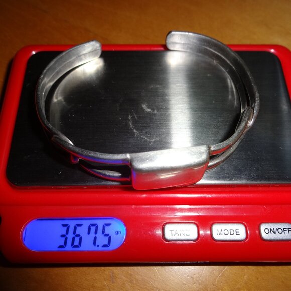Vintage Taxco Mexico TR-122 925 Sterling Silver Cuff Bracelet - Picture 12 of 14